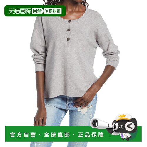 自营Women's Grey Wayf Kerry Henley Sweater - Size Large - gr