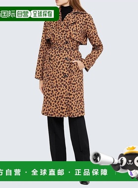 1h可退 【美国直邮】ROSETTA GETTY双排扣毛呢外套 女装时尚豹纹