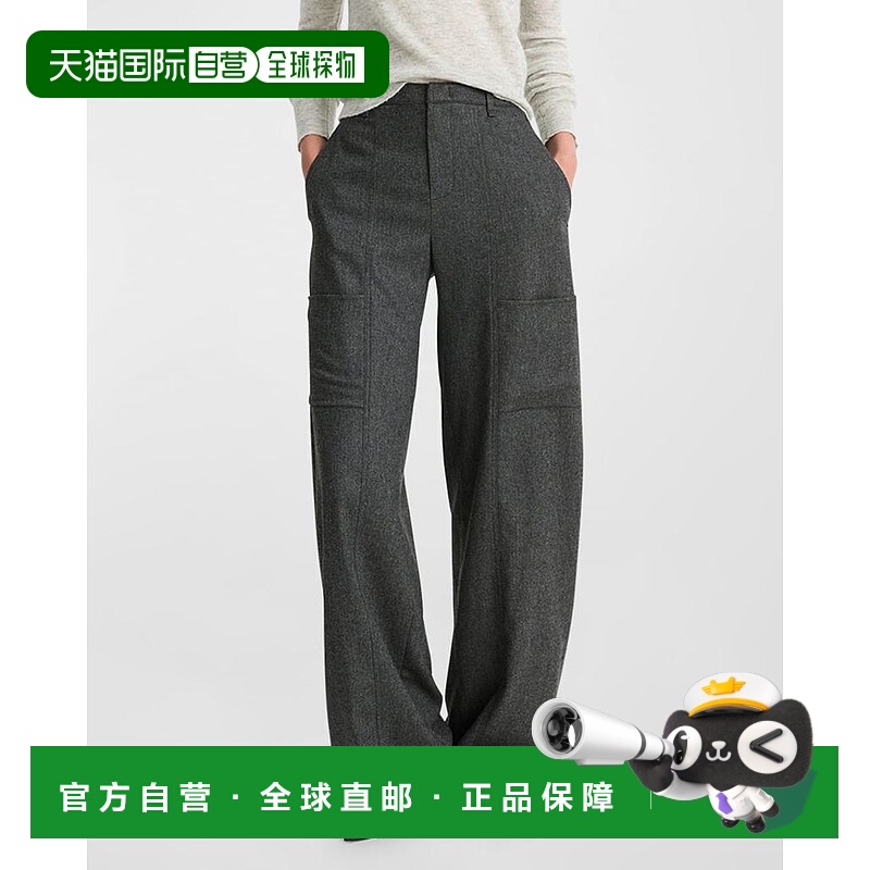 1h可退 【美国直邮】Vince 宽腿拉绒法兰绒工装裤 女装休闲裤 时