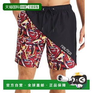 自营Nautica Swim Trunks Men's Multi Regular Fit Drawstring W