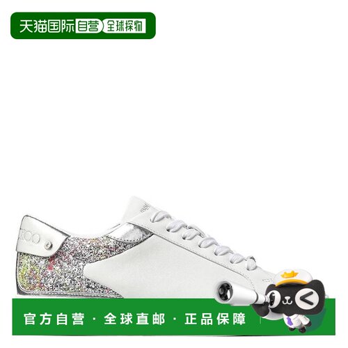 自营Jimmy Choo Rome/F皮革低顶运动鞋-v白色/多 美国奥莱直发