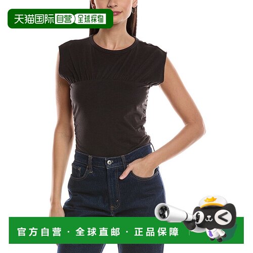 自营rag & bone Jersey Banded Top - black 美国奥莱直发上衣