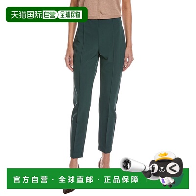 自营Lafayette 148 New York Gramercy Pant - green 美国奥莱直