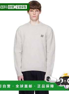 1h可退 香港直邮潮奢 MAISON KITSUNE 男士 灰色 Fox Head Comfor