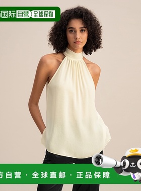 自营lilysilkSilk Georgette Halter Neck Top for Women - lily