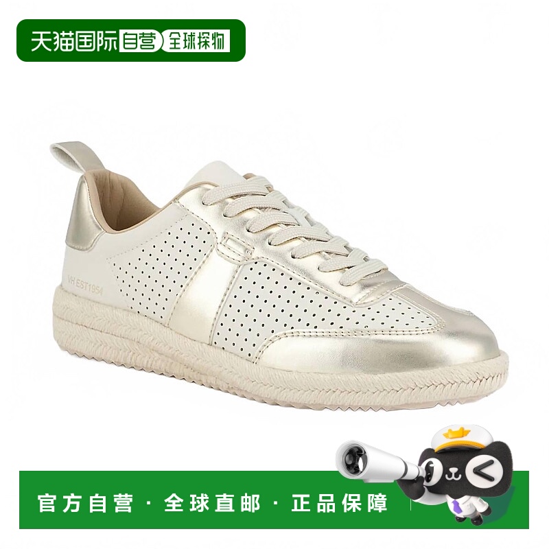 自营vintage havana女式五月运动鞋白色/金色-白色/金色 美国奥莱