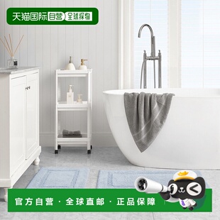 自营 Nautica Peniston 蓝色浴室地毯套装 - waterslide heather