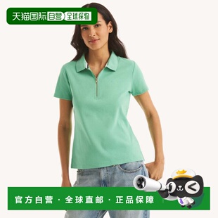 Zip Womens 美国奥莱直发 fin green Polo 自营Nautica