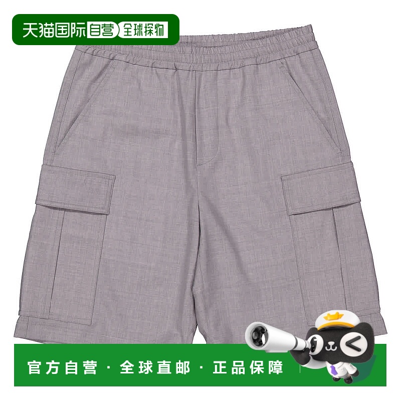自营Burberry Trueman Monogram羊毛工装裤-灰褐色混合色 美国奥
