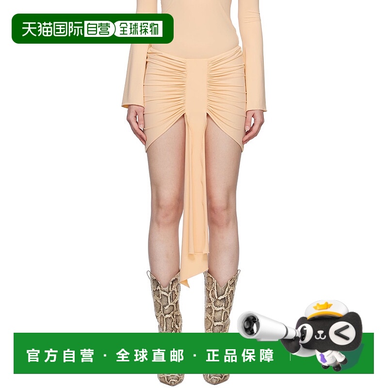 1h可退 香港直邮潮奢 Kim Shui 女士 独家发售驼色短裙 KS2023SS2