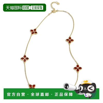 自营 savvy cie jewels18K Gold Vermeil Greeb Agate Flower Cho