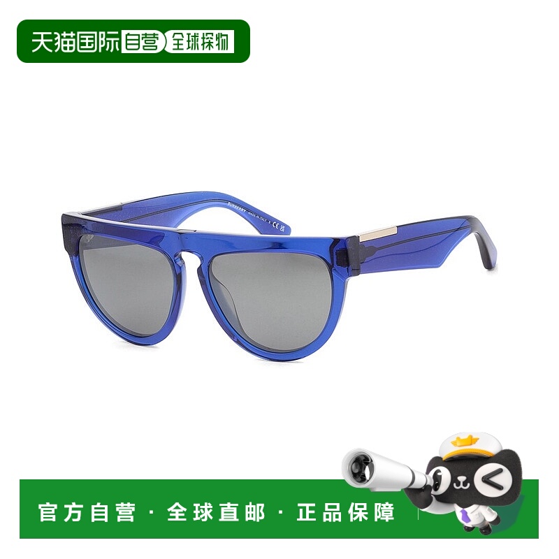 自营 Burberry女式BE4409 59mm太阳镜-蓝色 美国奥莱直发博柏利
