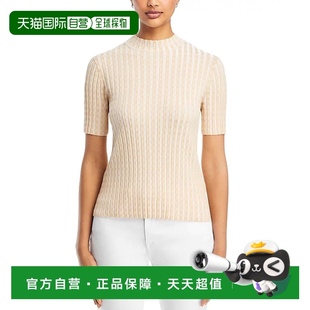 lafayette 毛衣 自营 148格纹哑光绉布短袖 美国 羽毛色 plume