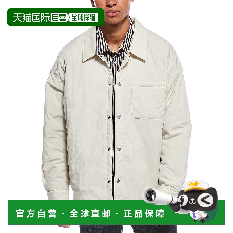 自营FRAME Denim Padded Shirt Jacket - white 美国奥莱直发夹克