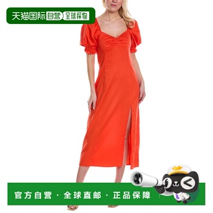 自营saltwater luxeSalwater Luxe甜心中长款连衣裙-红色 美国奥