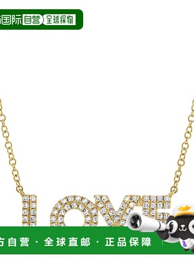 sabrina14k 金 & 钻石 Love 项链 - 黄色 【美国奥莱】直发珠宝