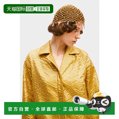 自营sleeper金色新星亮片衬衫 美国奥莱直发