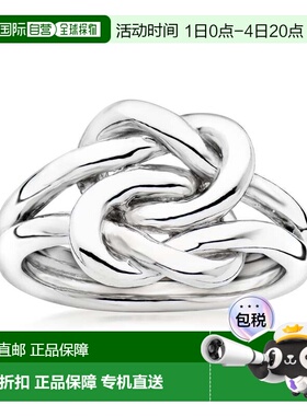自营Ross-Simons Italian Sterling Silver Double Love Knot Rin