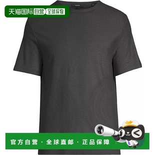 圆领 柔和黑 男士 柔和黑色 恤 短袖 Pique Pima Vince 自营