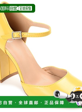 自营 Journee Collection 女士 Hesster 高跟鞋 - 黄色 美国奥莱