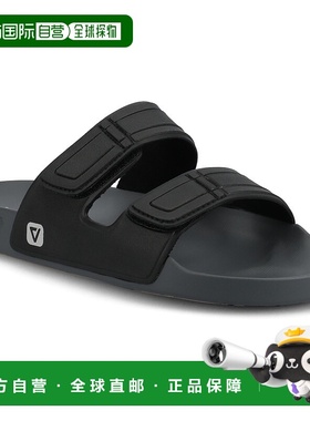 自营 vance co.Vance Mario舒适可调式凉鞋背带滑盖-黑色 美国奥