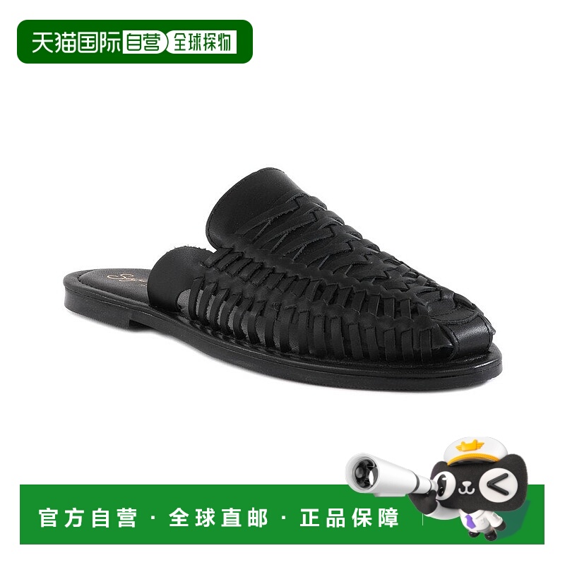 自营 seychelles塞舌尔编织皮骡-黑色 美国奥莱直发新款女鞋拖鞋