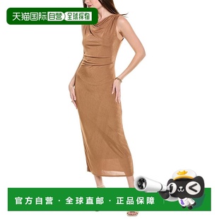 Harper brown Ruched Dress 美国奥莱直发长裙连衣裙 Maxi 自营