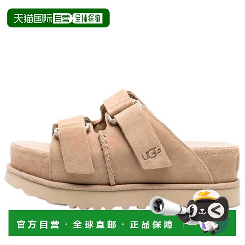 自营UGG Goldenstar Hi Slide Sand 1155458-SAN女士-棕色 美国奥