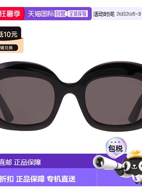 自营Tom Ford CARMEN-02 Smoke Irregular Ladies Sunglasses FT1