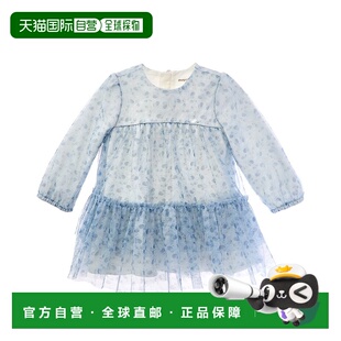 自营Mayoral Newborn Embroidered Dress - blue 美国奥莱直发