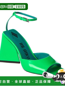 自营 The Attico Piper 皮革凉鞋 - 绿色 美国奥莱直发单鞋