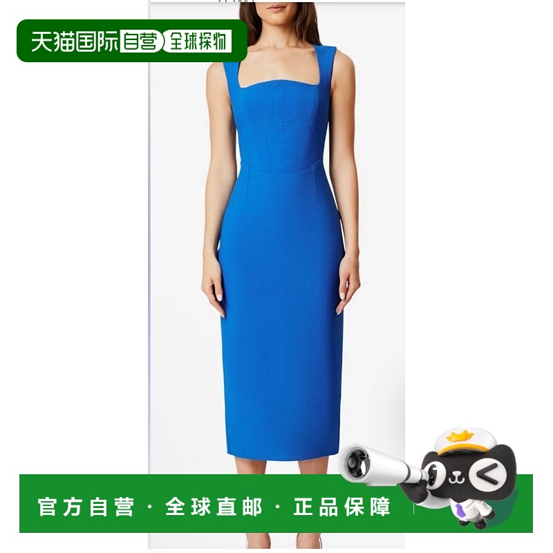 自营 elliatt钴蓝色桦木紧身胸衣鸡尾酒会连衣裙-钴蓝色 美国奥莱