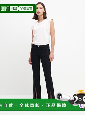 自营7 For All Mankind Slim Illusion Kimmie Jean Womens Black