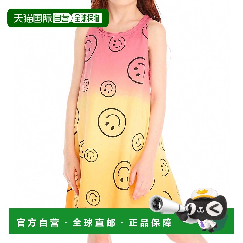 自营chaserKid's Allover Smileys Dress In Sunset Tie Dye - su