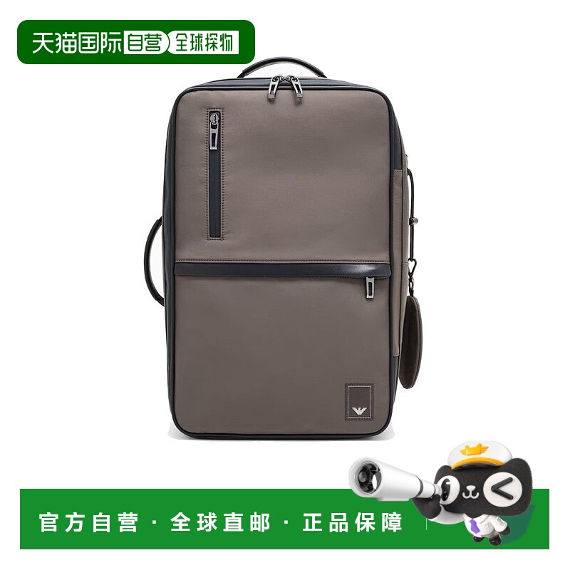 自营emporio armaniKambaba Nylon Backpack With Multiple Compa