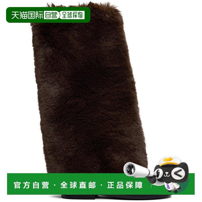 1h可退 香港直邮潮奢 Epingler 女士 棕色 Combi Socks 高筒靴 E2