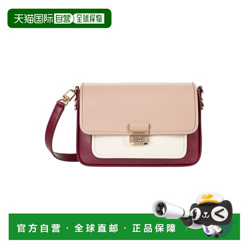 自营Michael Kors女士Bradshaw MK斜挎包-dark berry multi/金色