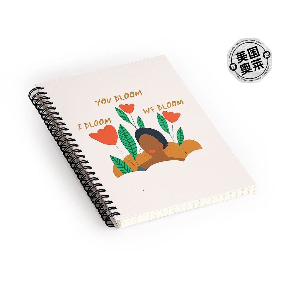 deny designsoris eddu we bloom together 笔记本 - 米色 【美国