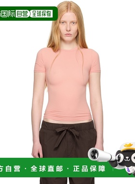 1h可退 香港直邮潮奢 SKIMS 女士 粉色 Fits Everybody T 恤 TPTS
