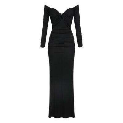 自营Elisabetta Franchi Women's Dresses - black 美国奥莱直发