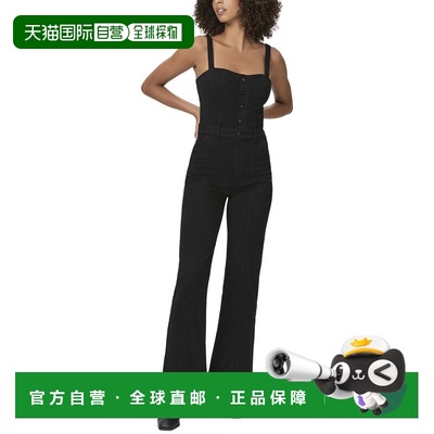 自营PAIGE  Leenah Jumpsuit - black 美国奥莱直发背带裤连体裤