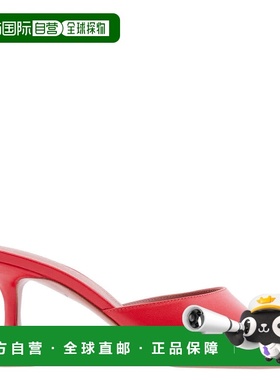 自营Amina Muaddi Nappa Red Lupita 70 Sandals - nappa red 美