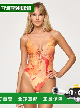 自营l spaceL*Space Piper Swimsuit Women's   Stretch Tie Fron