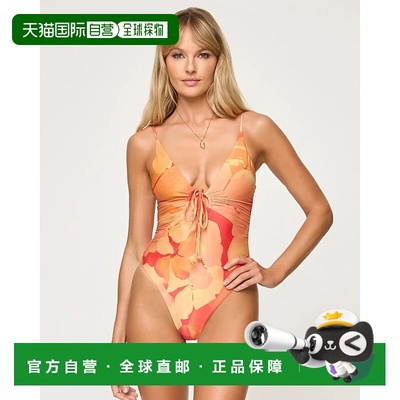 自营l spaceL*Space Piper Swimsuit Women's   Stretch Tie Fron