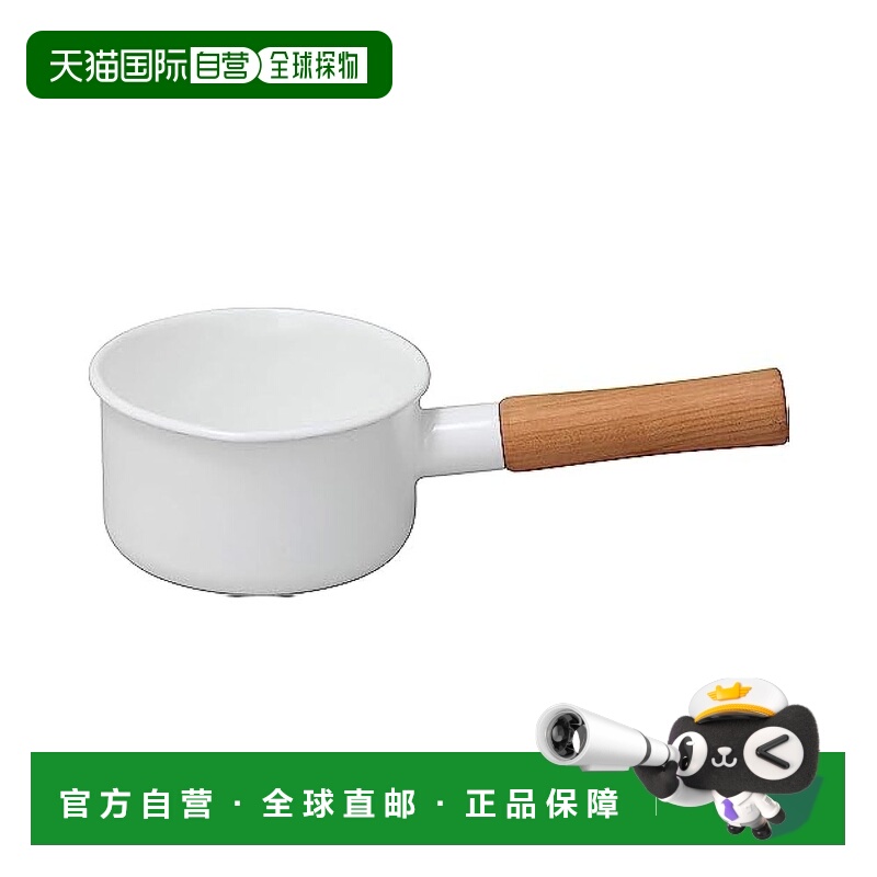自营 Nodahoro野田珐琅 搪瓷奶锅12cm 白色 日本制CL-12MW