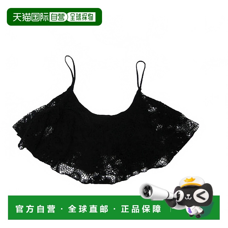 自营ocean driveWomen's Crochet Top In Black - black 美国奥莱