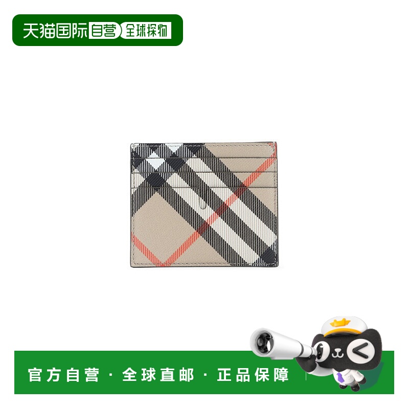 自营Rectangular Check Pattern Burberry Wallet - neutrals 美