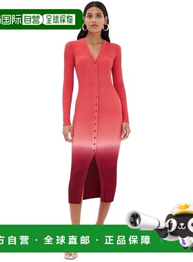 自营STAUD 女士 Maxi Shoko 毛衣裙，黄昏浸染 - 黄昏浸染 美国奥