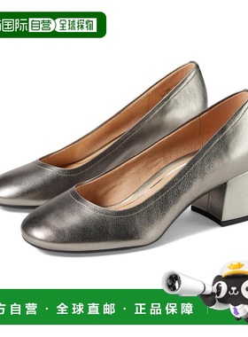 1h可退 【美国直邮】VIONIC女士时装单鞋浅口高跟鞋圆头真皮休闲