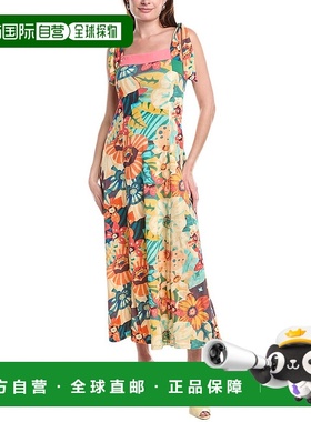 自营 ALDO MARTINS Tours Midi Dress - yellow 美国奥莱直发